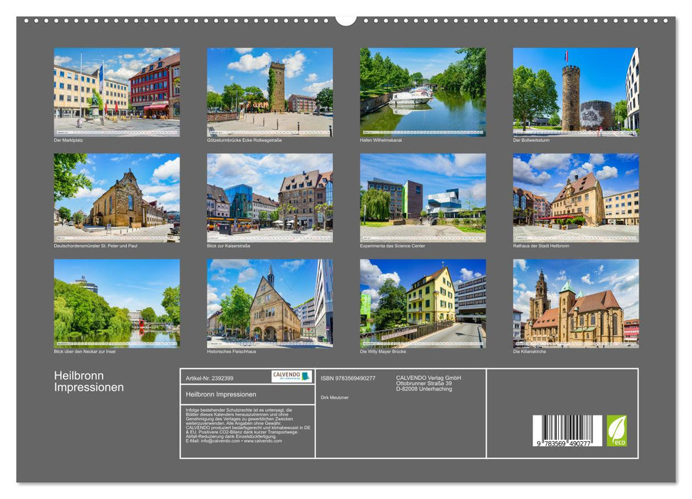 Heilbronn Impressionen (CALVENDO Wandkalender 2027)