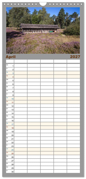 Lüneburger Heide – Im Wandel der Jahreszeiten (CALVENDO Familienplaner 2027)
