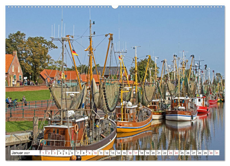 GREETSIEL - Schafe - Krabbenkutter - Möwen (CALVENDO Wandkalender 2027)