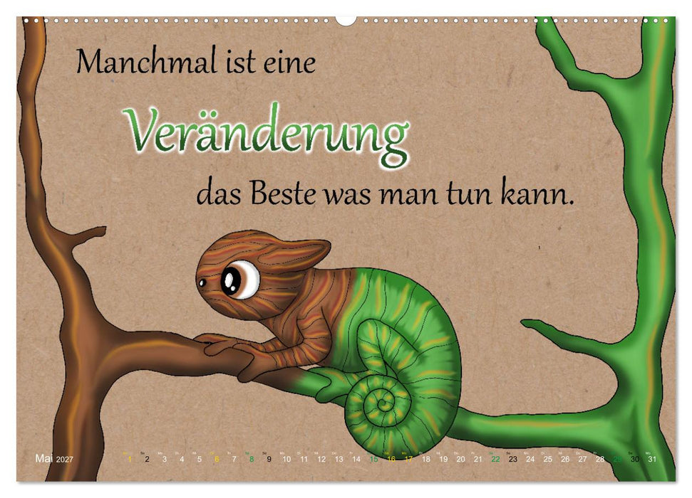 Motiviert durchs Leben (CALVENDO Premium Wandkalender 2027)