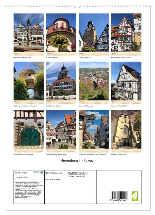 Herrenberg im Fokus (CALVENDO Wandkalender 2027)