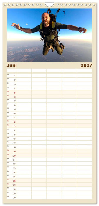 Luftsprünge riskieren (CALVENDO Familienplaner 2027)