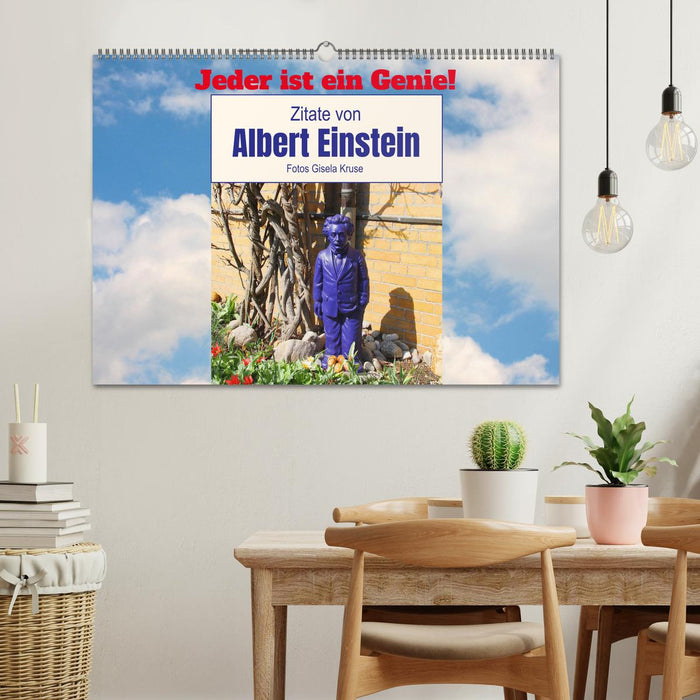 Jeder ist ein Genie! Zitate von Albert Einstein (CALVENDO Wandkalender 2027)