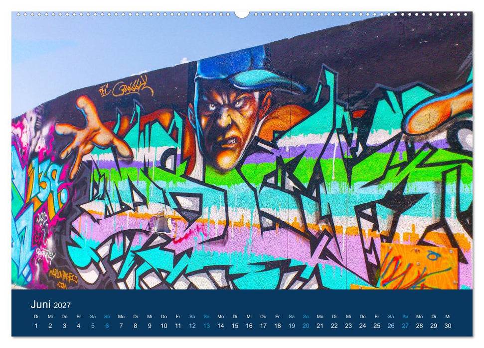 Miami Graffiti (CALVENDO Wandkalender 2027)