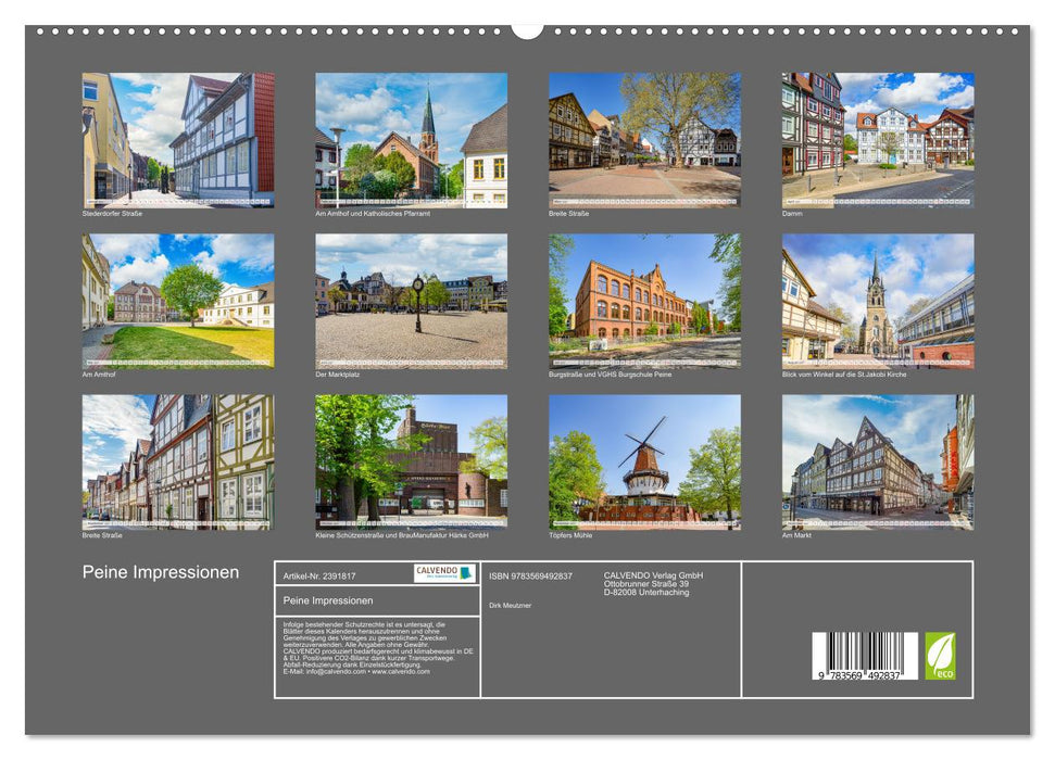 Peine Impressionen (CALVENDO Wandkalender 2027)