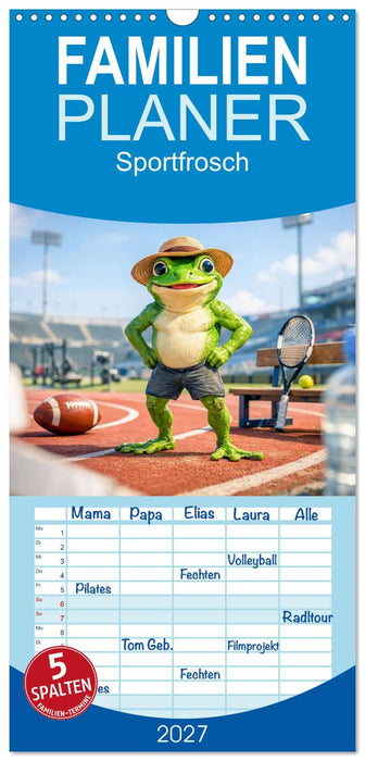 Sportfrosch (CALVENDO Familienplaner 2027)