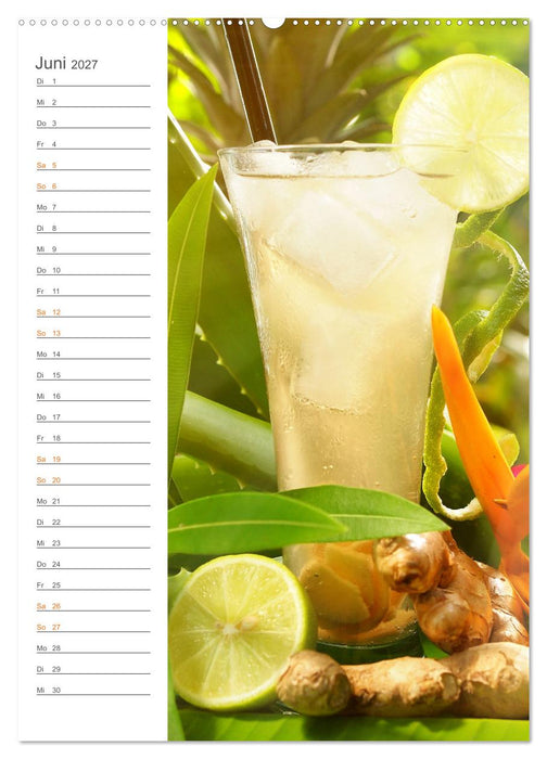 Tropical Cocktails - Erfrischend und fruchtig (CALVENDO Wandkalender 2027)