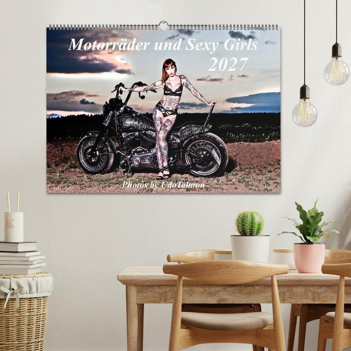 Motorräder und Sexy Girls (CALVENDO Wandkalender 2027)