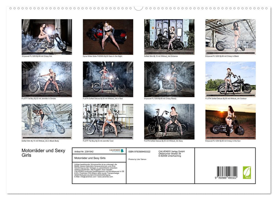 Motorräder und Sexy Girls (CALVENDO Wandkalender 2027)