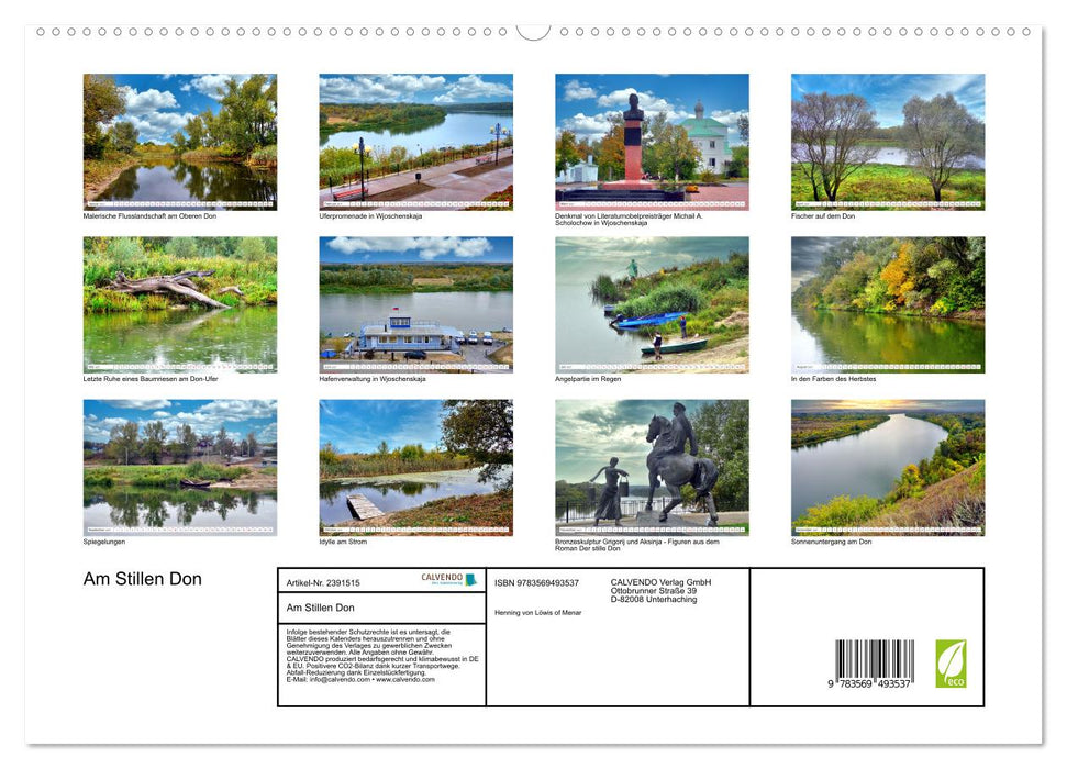 Am Stillen Don (CALVENDO Premium Wandkalender 2027)