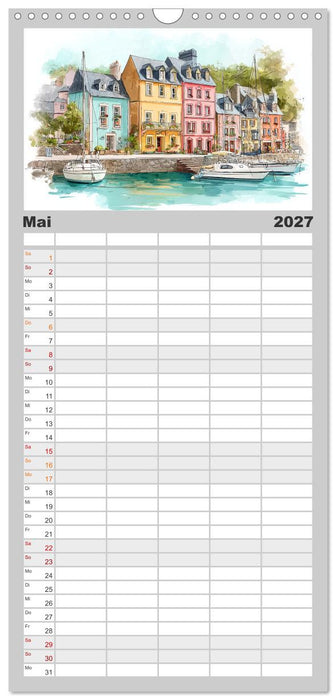 Wo das Meer zuhause ist (CALVENDO Familienplaner 2027)