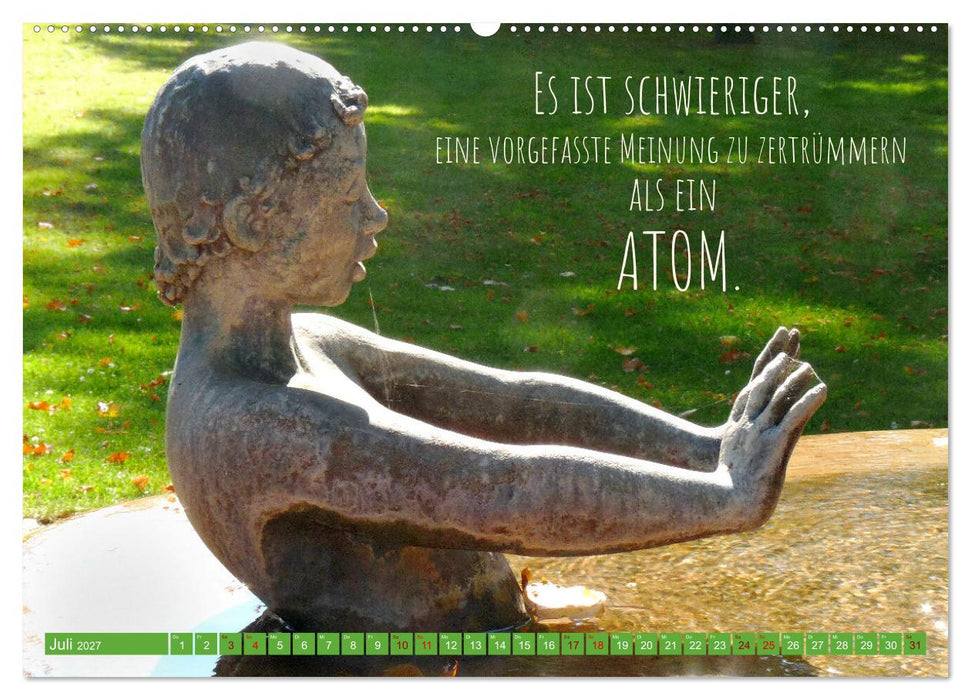 Jeder ist ein Genie! Zitate von Albert Einstein (CALVENDO Premium Wandkalender 2027)