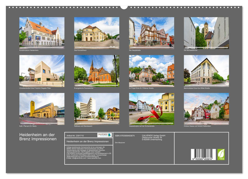 Heidenheim an der Brenz Impressionen (CALVENDO Premium Wandkalender 2027)