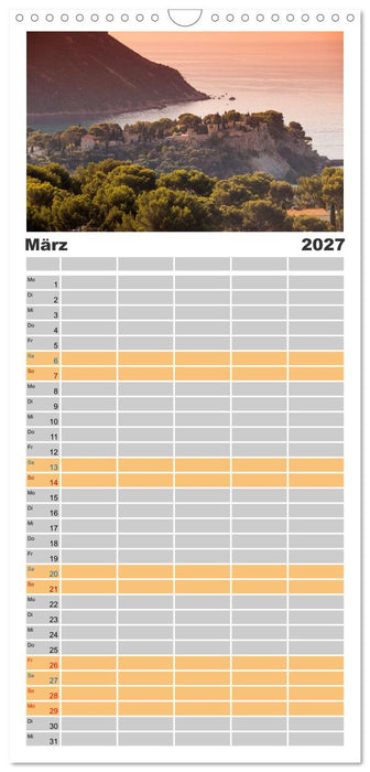 Côte d’Azur Glanzlichter an der französischen Mittelmeerküste (CALVENDO Familienplaner 2027)