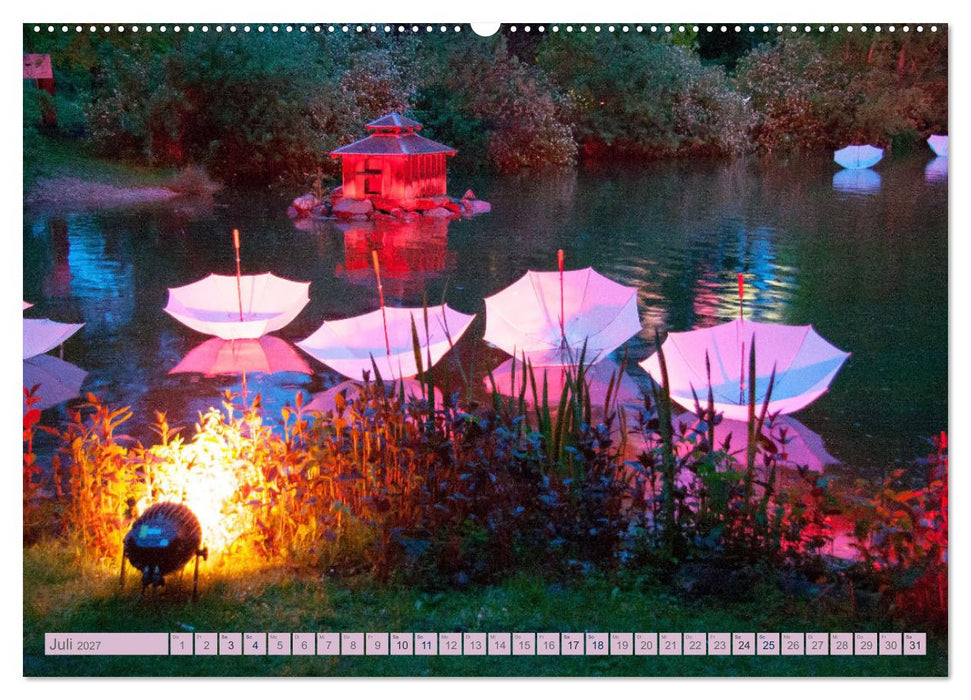 Schirme. Lichtinstallation Idee und Ausführung des Künstler Thomas Mogendorf (CALVENDO Premium Wandkalender 2027)