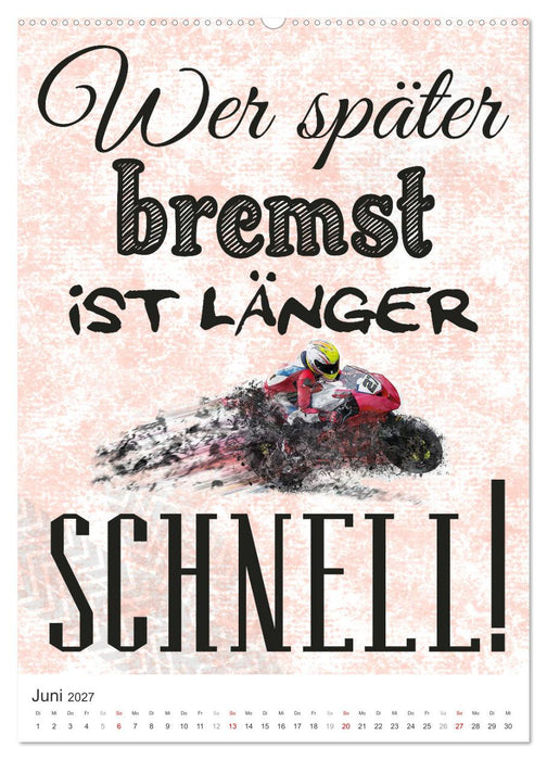 Coole Biker-Sprüche (CALVENDO Wandkalender 2027)