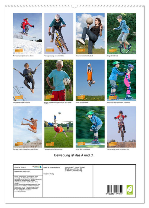 Bewegung ist das A und O (CALVENDO Wandkalender 2027)