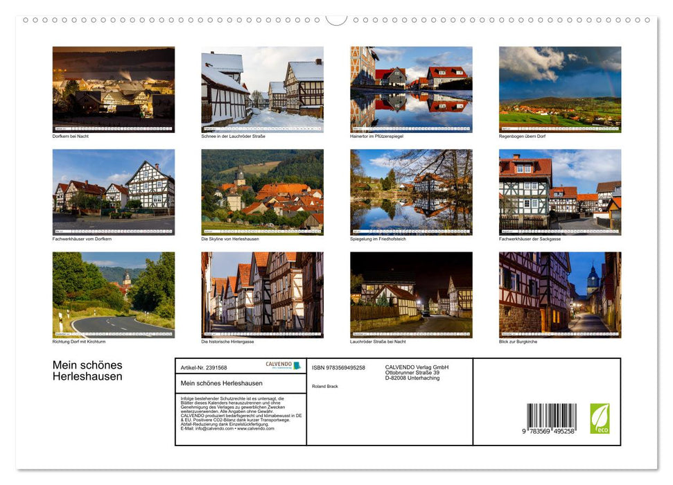 Mein schönes Herleshausen (CALVENDO Premium Wandkalender 2027)