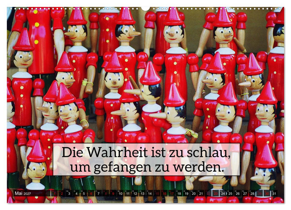 Erbauliches zum Schmunzeln - Weisheiten von Wilhelm Busch (CALVENDO Wandkalender 2027)