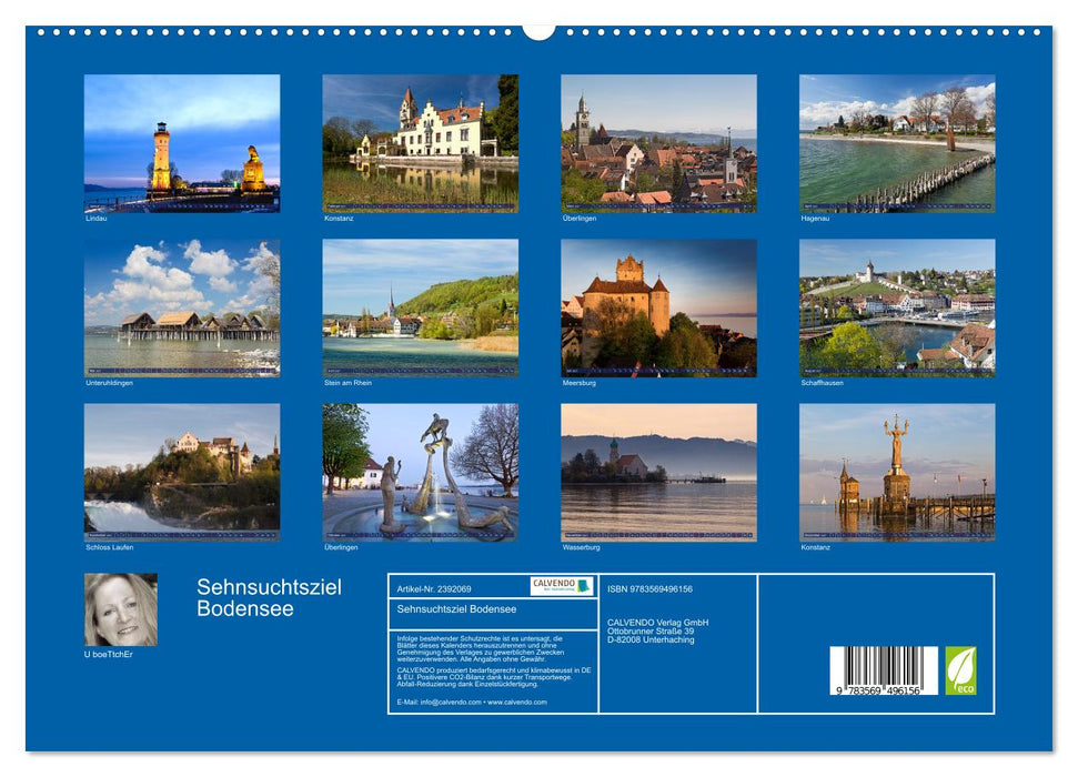 Sehnsuchtsziel Bodensee (CALVENDO Wandkalender 2027)