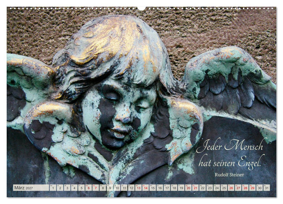 Geborgen unter Engelsflügeln (CALVENDO Premium Wandkalender 2027)