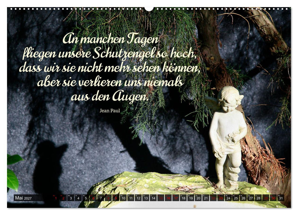 Geborgen unter Engelsflügeln (CALVENDO Premium Wandkalender 2027)