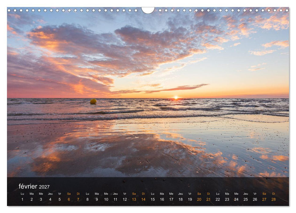 Baie de Somme Couchers de soleil (CALVENDO Calendrier mensuel 2027)