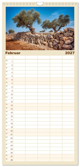 Die Magie der Olivenhaine (CALVENDO Familienplaner 2027)