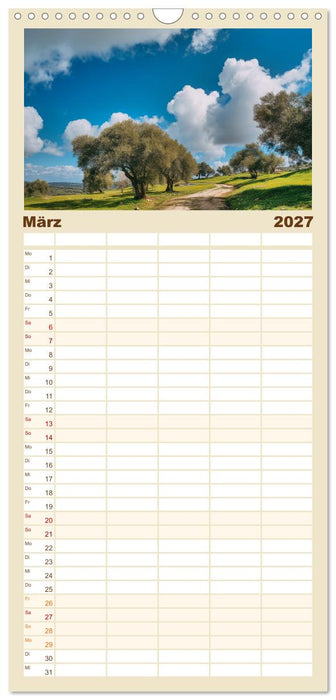 Die Magie der Olivenhaine (CALVENDO Familienplaner 2027)