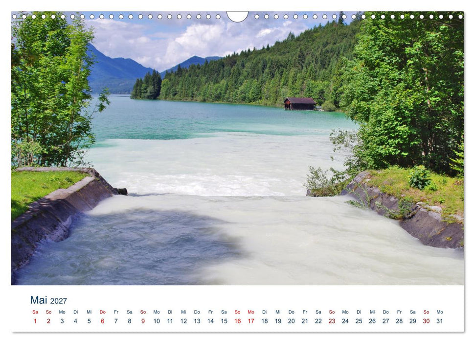 Mein Walchensee - Die bayerische Karibik zu Füßen des Herzogstands (CALVENDO Wandkalender 2027)
