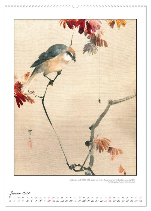 Watanabe Seitei - Japanische Tuschmalerei (CALVENDO Wandkalender 2027)