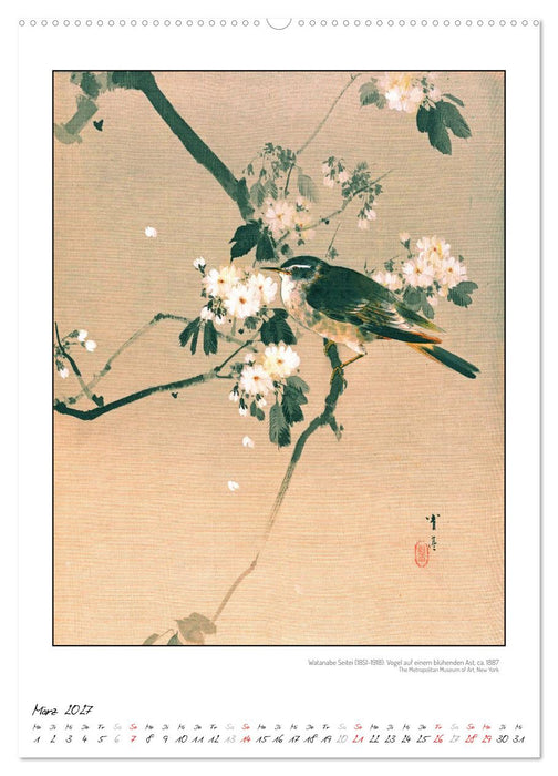 Watanabe Seitei - Japanische Tuschmalerei (CALVENDO Wandkalender 2027)