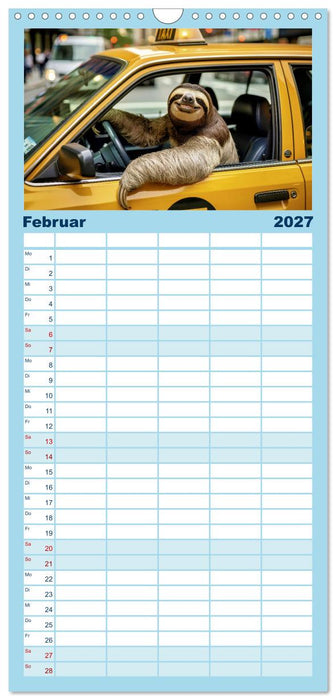 Faultiere im Beruf (CALVENDO Familienplaner 2027)