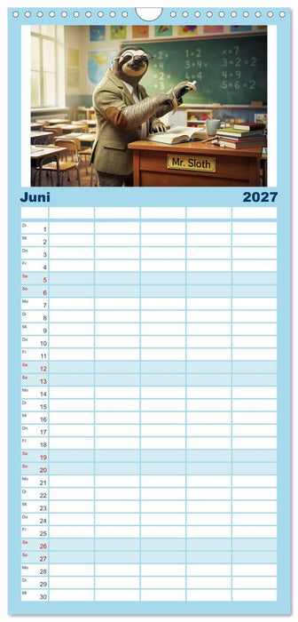 Faultiere im Beruf (CALVENDO Familienplaner 2027)