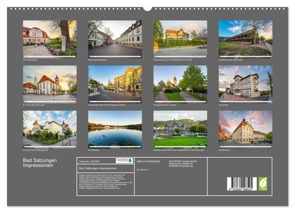 Bad Salzungen Impressionen (CALVENDO Wandkalender 2027)