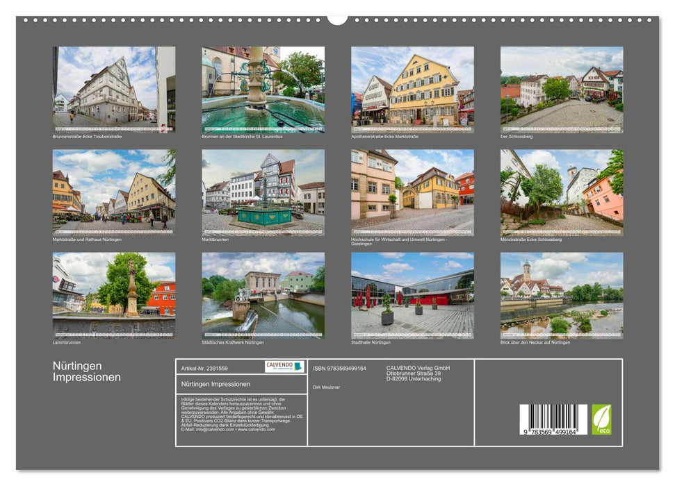 Nürtingen Impressionen (CALVENDO Premium Wandkalender 2027)