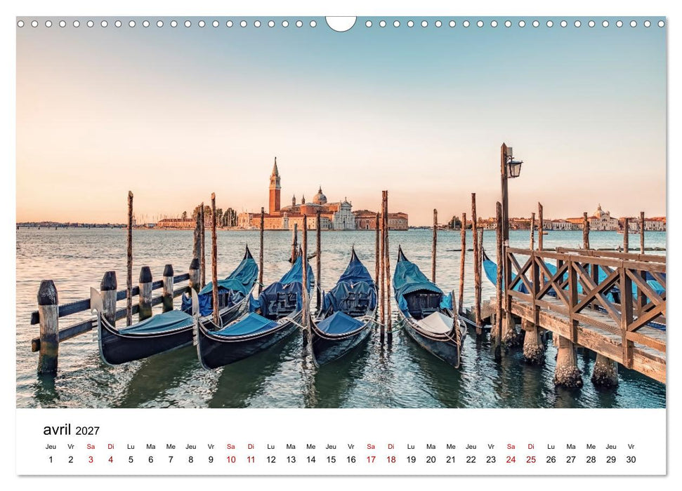 Les merveilles de Venise (CALVENDO Calendrier mensuel 2027)