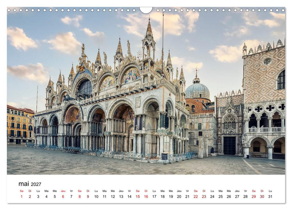 Les merveilles de Venise (CALVENDO Calendrier mensuel 2027)