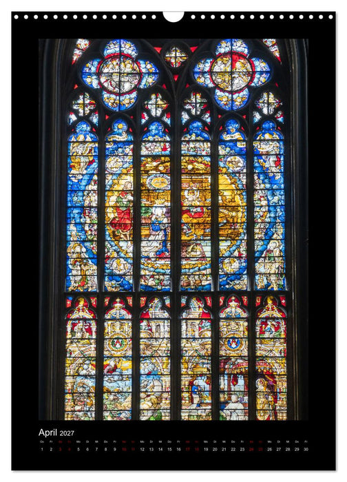 Kirchenfenster - Sakrale Glaskunst (CALVENDO Wandkalender 2027)