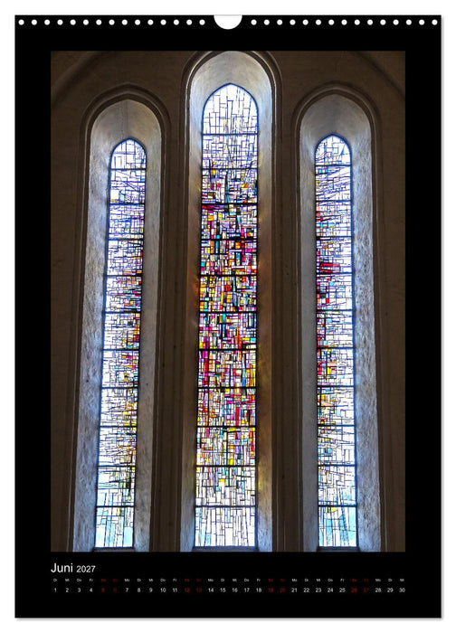 Kirchenfenster - Sakrale Glaskunst (CALVENDO Wandkalender 2027)