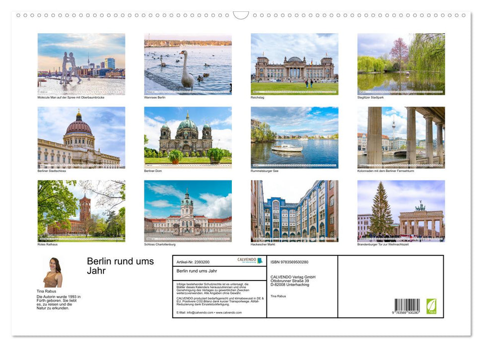 Berlin rund ums Jahr (CALVENDO Wandkalender 2027)