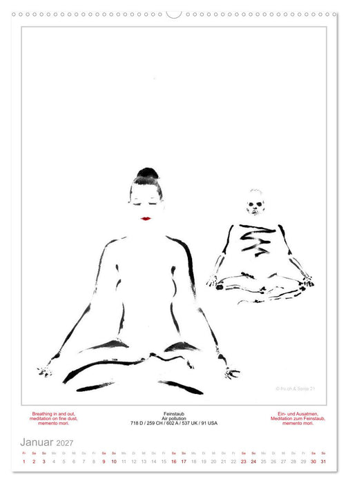 TOTENTANZ HERRENWAHL Haiku Zenga Photo DANCE OF DEATH MEN'S CHOICE (CALVENDO Wandkalender 2027)