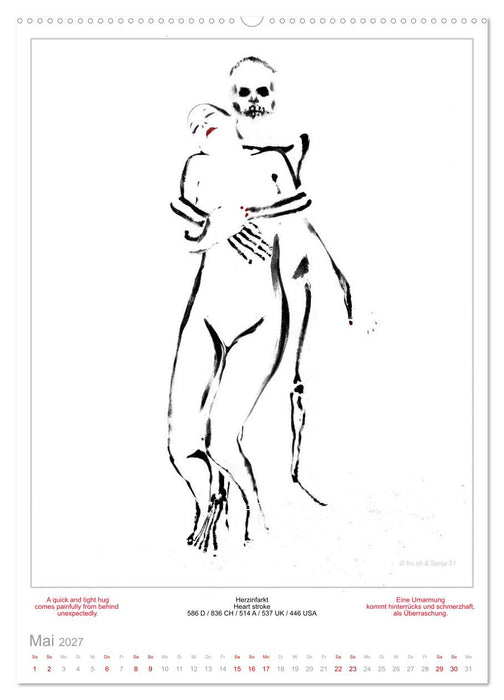 TOTENTANZ HERRENWAHL Haiku Zenga Photo DANCE OF DEATH MEN'S CHOICE (CALVENDO Wandkalender 2027)
