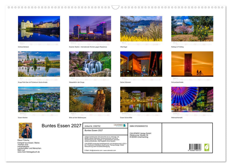Buntes Essen 2027 (CALVENDO Wandkalender 2027)