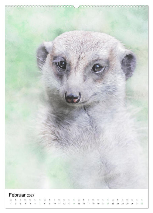 Afrikas Tierwelt - wie gemalt (CALVENDO Wandkalender 2027)