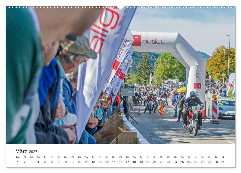 Faszination Oldtimer Motorrad - Momentaufnahmen vom Jochpass Memorial (CALVENDO Wandkalender 2027)
