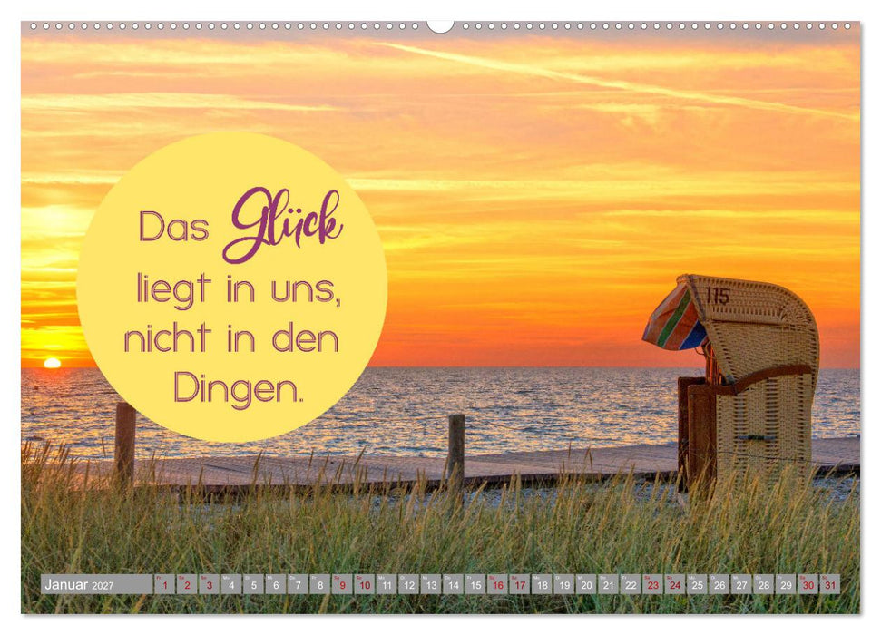 ACHTSAMKEIT - Wege des Glücks (CALVENDO Premium Wandkalender 2027)
