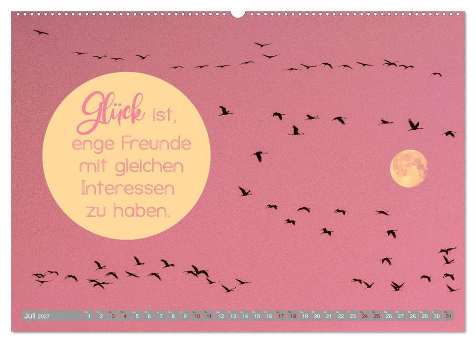 ACHTSAMKEIT - Wege des Glücks (CALVENDO Premium Wandkalender 2027)