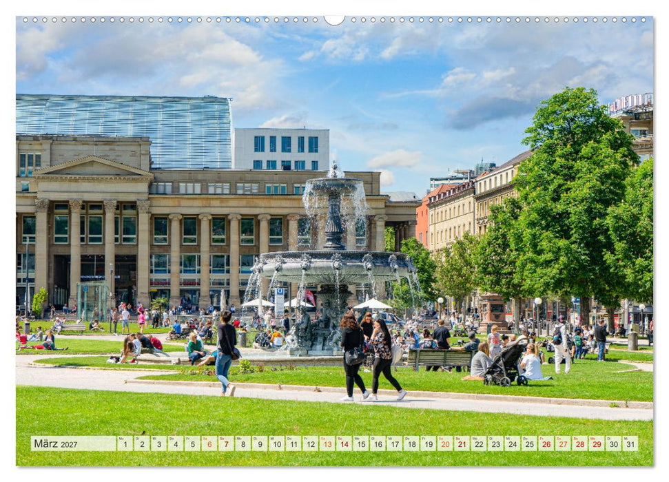 Stuttgart Stadtrundgang (CALVENDO Wandkalender 2027)