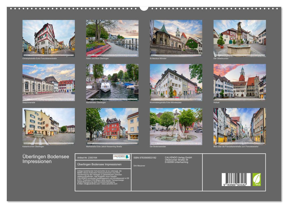 Überlingen Bodensee Impressionen (CALVENDO Wandkalender 2027)